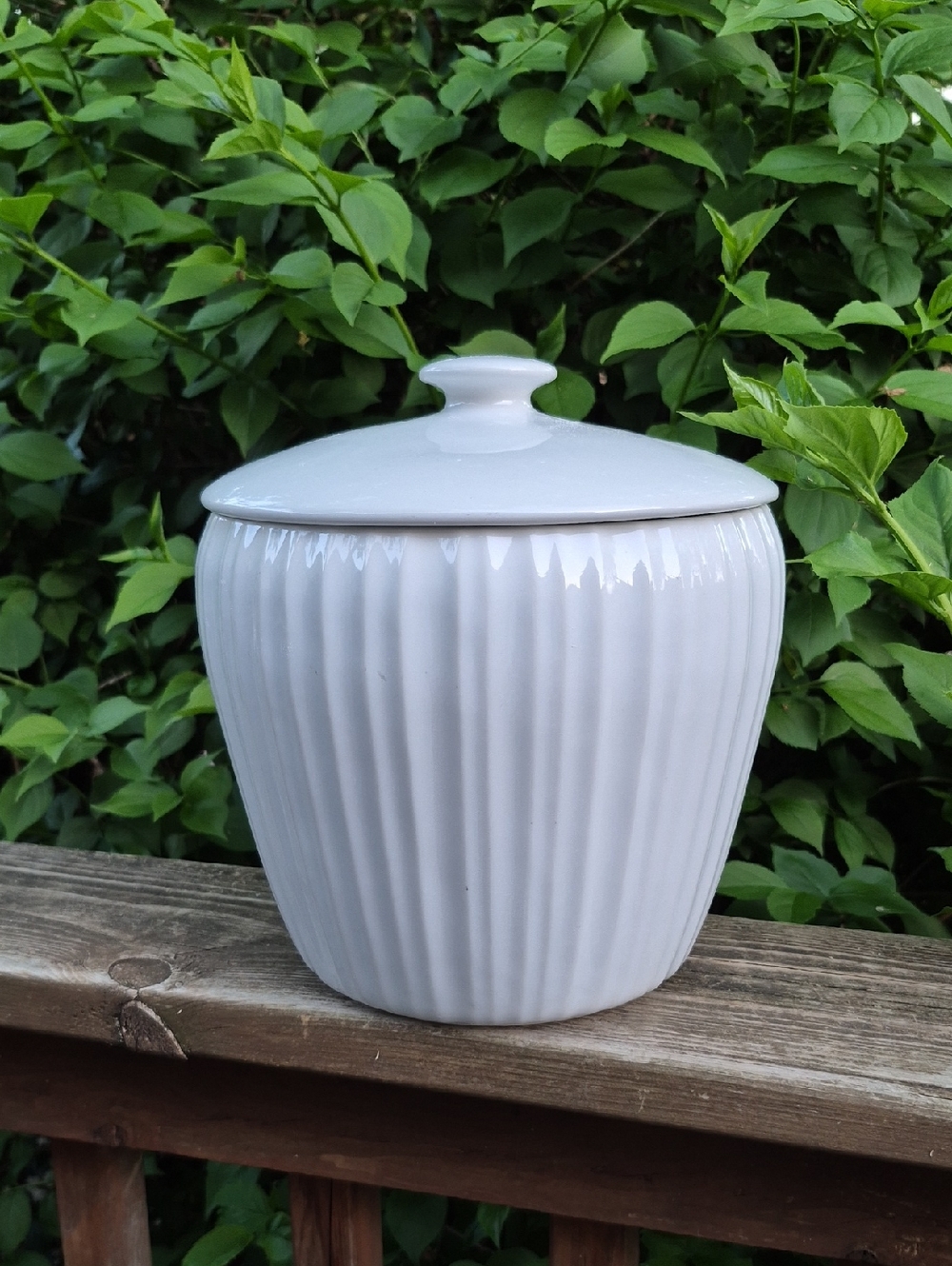 Corningware French White Swirl Canister